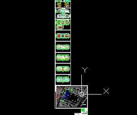 四層仿古建筑中學(xué)教學(xué)樓建筑施工圖免費(fèi)下載 園林古建
