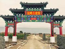 保定冠峰古建筑直銷廠家專業(yè)長(zhǎng)廊水泥牌樓設(shè)計(jì)施工